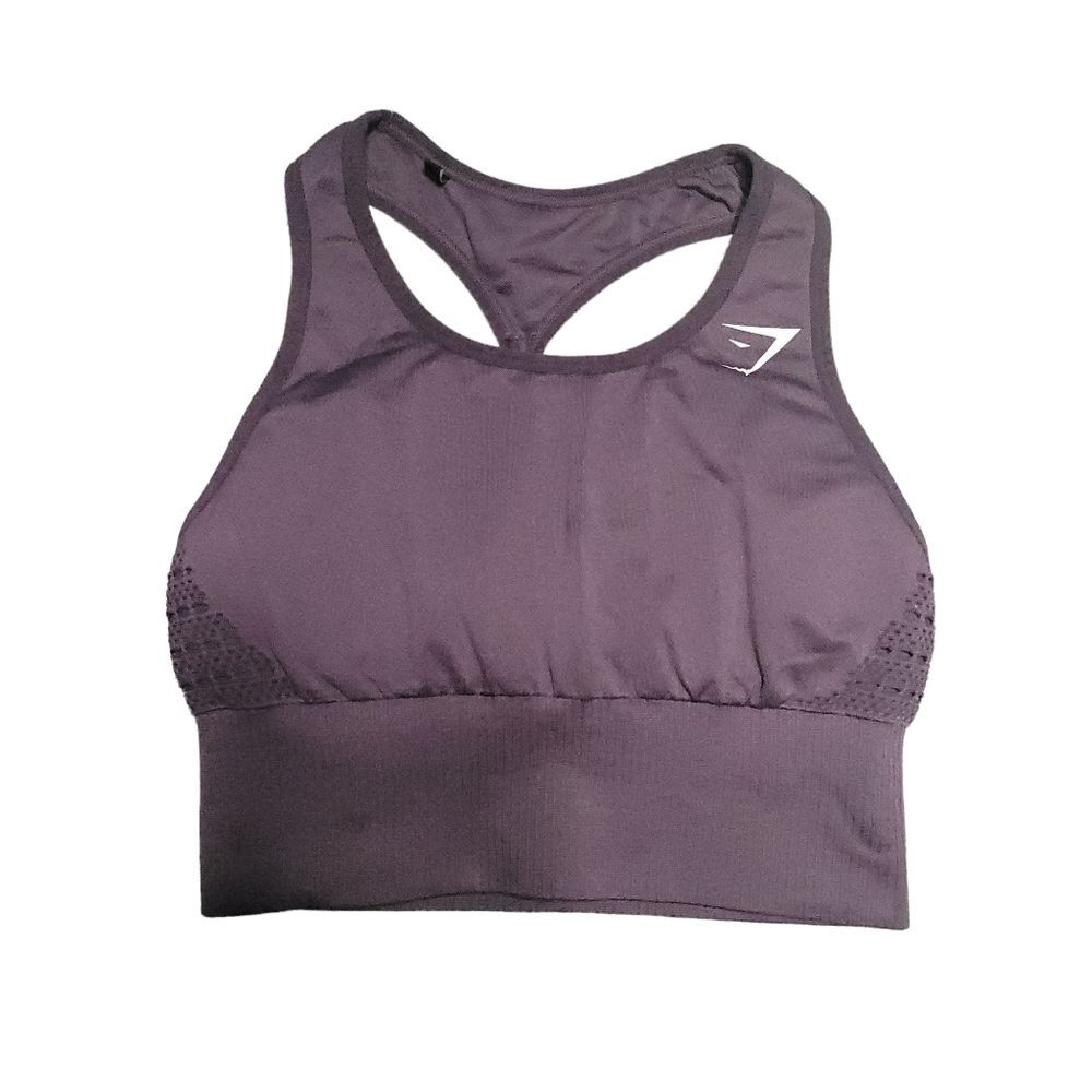 Gymshark Sports Athletic Bra Size Small Purple Plum Removeable Pads
